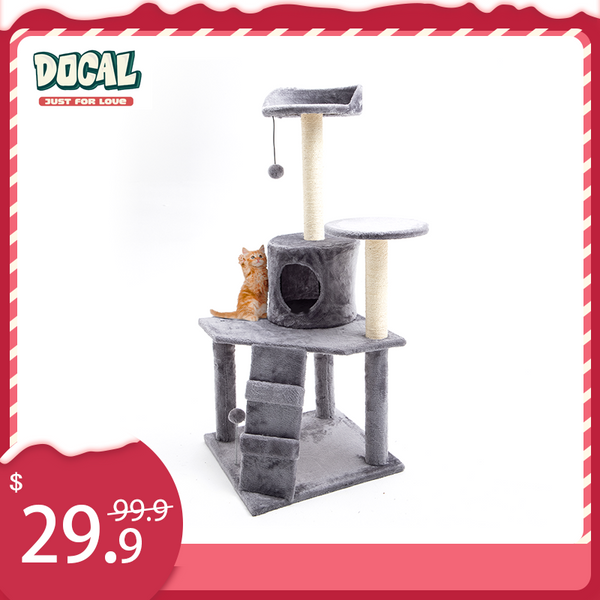 Docal Cat Tree Cat Tower with Toy