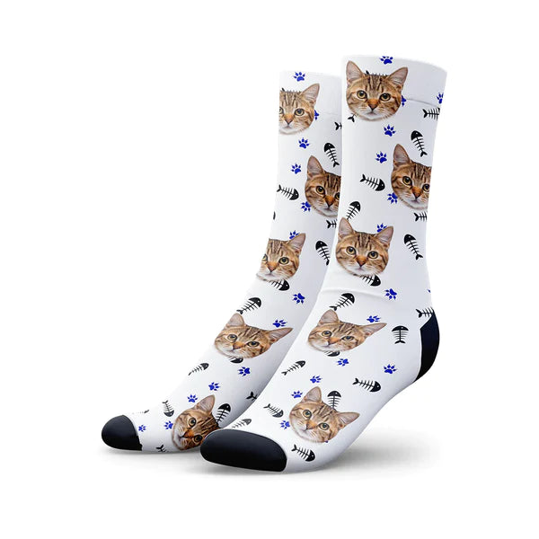 Custom Pet Face Socks Cat Lovers